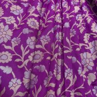 Pure Moonga silk Unique | Purple Saree - Image 3